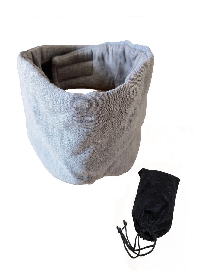 Fan Wu Cotton Sleep Mask for Side Sleepers – Soft, Lightweight & Breathable Blackout Eye Cover for Women & Men | Ideal for Travel, Hotel & Home Use | Grey - Image 1